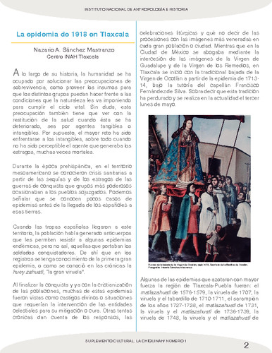 La epidemia de 1918 en Tlaxcala