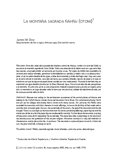 La Montaña Sagrada Ñähñu (Otomí)