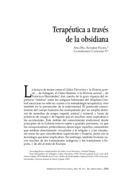 Terapéutica a través de la obsidiana