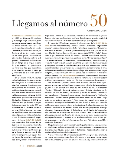 Llegamos al número 50
