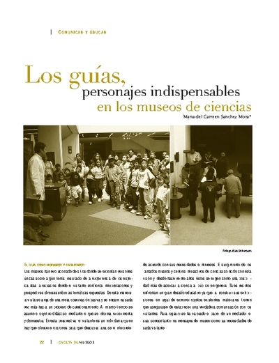 Los guías, personajes indispensables en los museos de ciencias