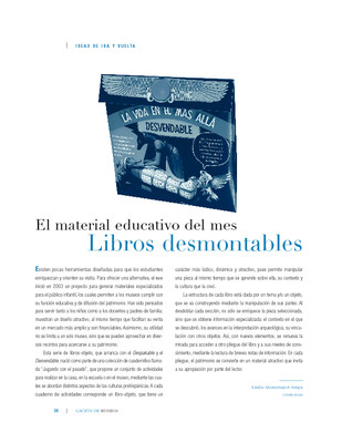 El material educativo del mes. Libros desmontables