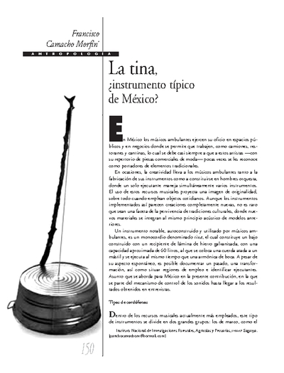 La tina, ¿instrumento típico de México?