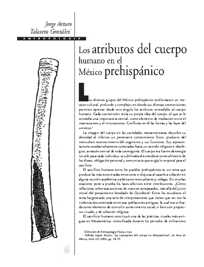 Los atributos del cuerpo humano en el México prehispánico