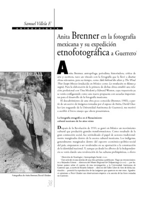 Anita Brenner en la fotografía mexicana y su expedición etnográfica a Guerrero