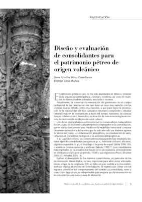 Diseño y evaluación de consolidantes para el patrimonio pétreo de origen volcánico