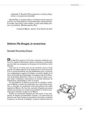 Dolores Pla Brugat, in memoriam