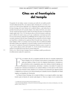 Citas en el frontispicio del templo