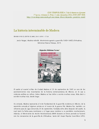 La historia interminable de Madera