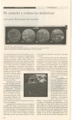 De ensueño y evidencias mediáticas