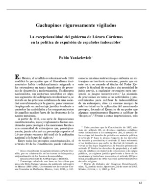 Gachupines rigurosamente vigilados