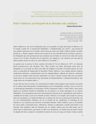 Pedro Valtierra: un fotógrafo de la alterada vida cotidiana