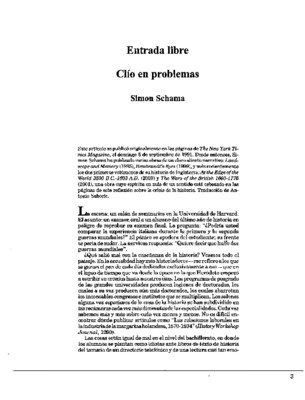 Clío en problemas