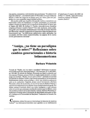 “Amigo, ¿no tiene un paradigma que le sobre?” Reflexiones sobre cambios generacionales e historia latinoamericana 