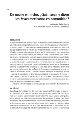 De noche en nicho. ¿Qué hacen y dicen los bears mexicanos en comunidad?