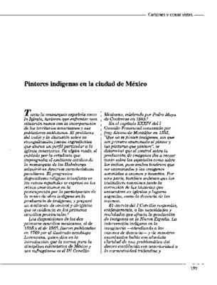 Pintores indígenas en la ciudad de México