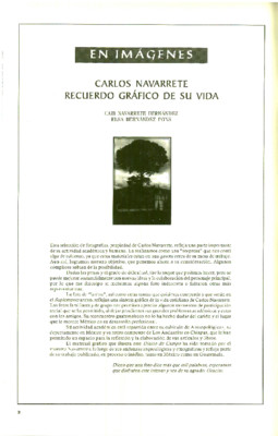 Carlos Navarrete recuerdo gráfico de su vida