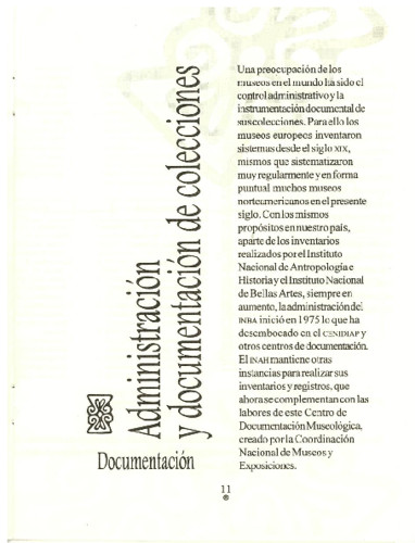 Administración y documentación de colecciones