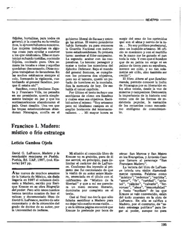 Francisco I. Madero: místico o frío estratega