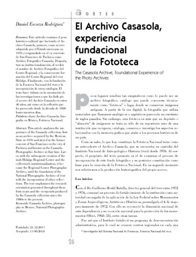 El Archivo Casasola, experiencia fundacional de la Fototeca