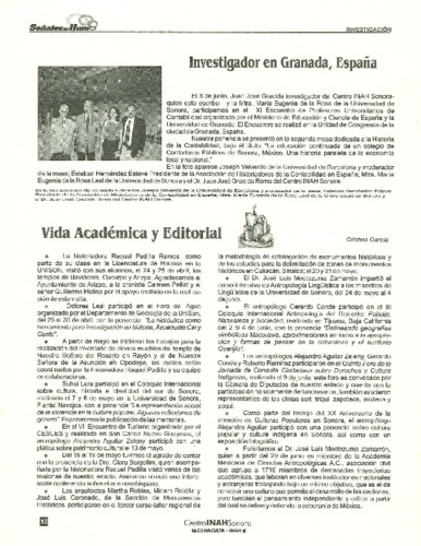Investigador en Granada, España