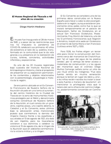 El Museo Regional de Tlaxcala a 40 años de su creación
