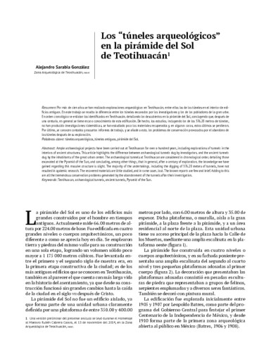 Los "túneles arqueológicos" en la pirámide del Sol de Teotihuacán