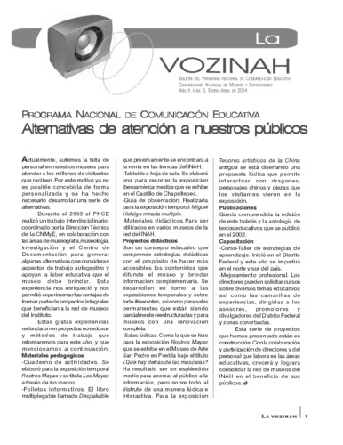 Alternativas de atención a nuestros públicos