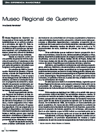 Una experiencia INAHGOTABLE. Museo Regional de Guerrero