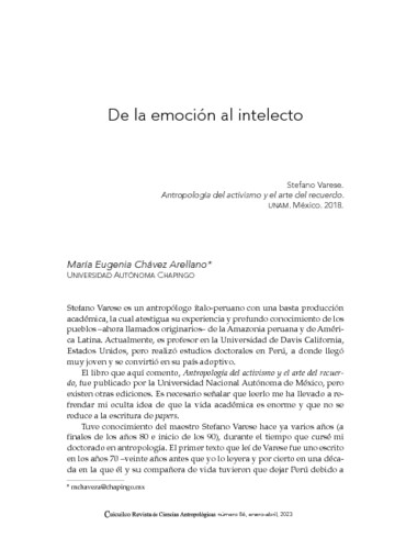 De la emoción al intelecto