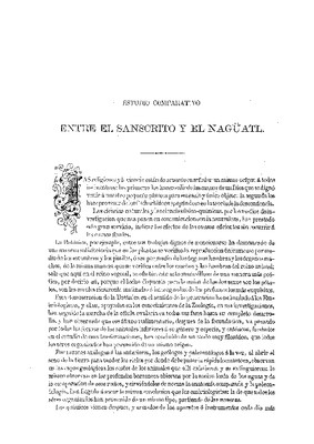 Estudio comparativo entre el sánscrito, el náhuatl, el griego y el latín.