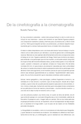 De la cinefotografía a la cinematografía