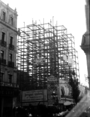 Estructura metálica de una construcción