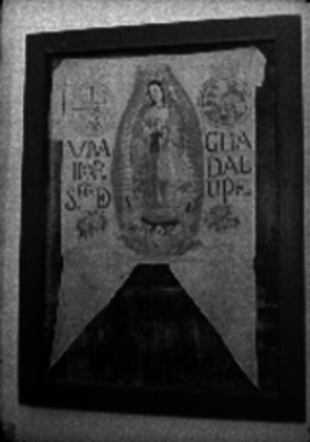 Estandarte de la Virgen de Guadalupe en el Museo Nacional