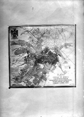 Plano del Ciudad de México y municipios aledaños