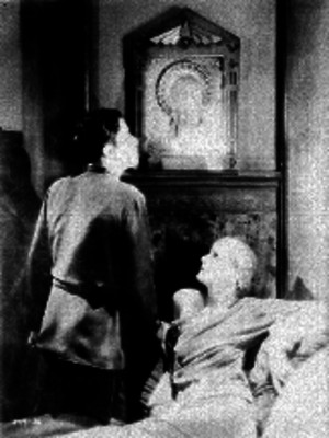 Actores durante la escena de una pelicula