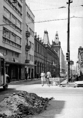 Escombros en una calle