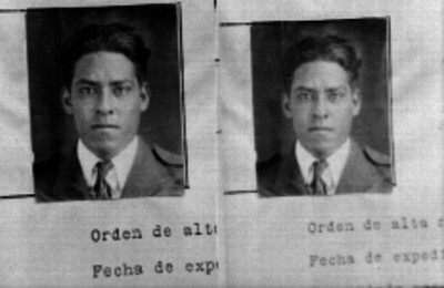 Policía, fotografía de documento de alta