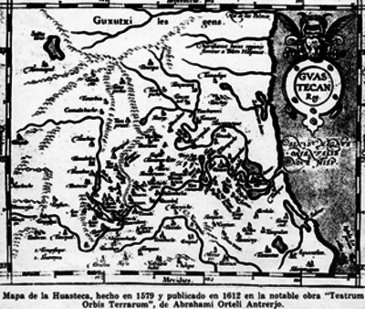 Mapa de la Huasteca
