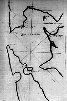 Mapa de Zimpango atribuido a Cristóbal Colón