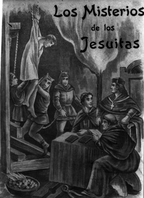 Los misterios de los jesuitas, portada de libro