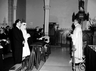 Enlace matrimonial de José Luis Martínez y la señorita Baracs