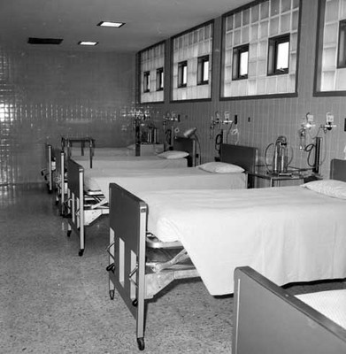 Sala de recuperación del Hospital General, de la Cd. de México
