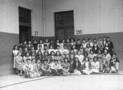 Alumnos de la " Esc. Padre Mier", retrato de grupo