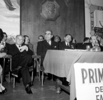 Ignacio Morones Prieto, durante la Primera Convención de Propietarios de Farmacias y Botícas