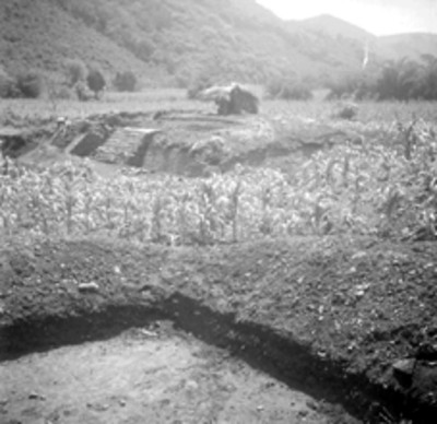 Sitio arqueológico de Cuatlamayán en trabajos de excavación