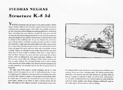 Texto con ilustración de la estructura K-5 3 d en Piedras Negras