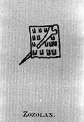 Glifo toponímico de "Zozolan"