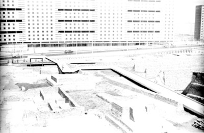Panorámica de la zona arqueológica de Tlatelolco
