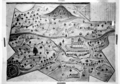 Mapa del poblado de Santa María de Jesús Acatlapehuacan, reprografía